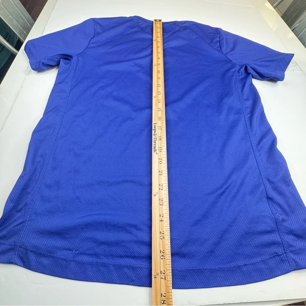 !! SOLD !! T-Shirt Men Large Blue New York City Marathon Running Activewear Tee - Picture 6 of 11